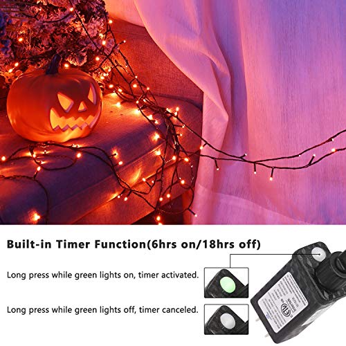 240 LED 78.74ft Orange Purple String Lights N9625
