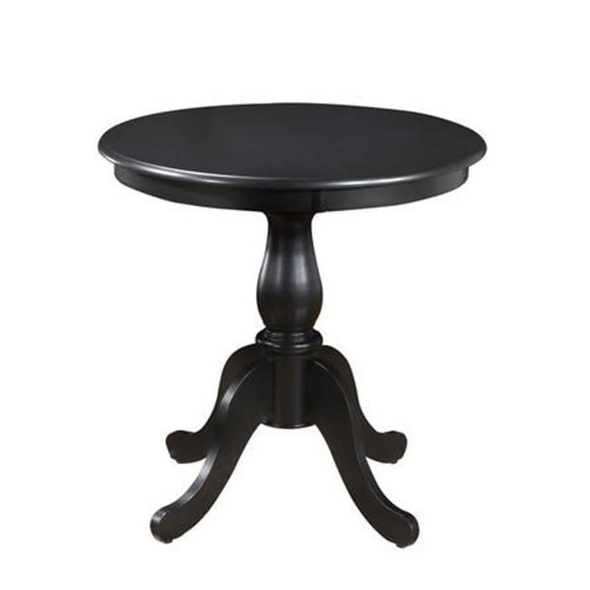 30" Round Pedestal Table in Antique Black D78626