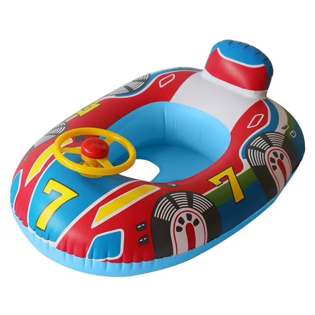 Inflatable Baby Swimming Rings Seat Sun Shade Toddler Swim Circle Pool Water Toys R424798
