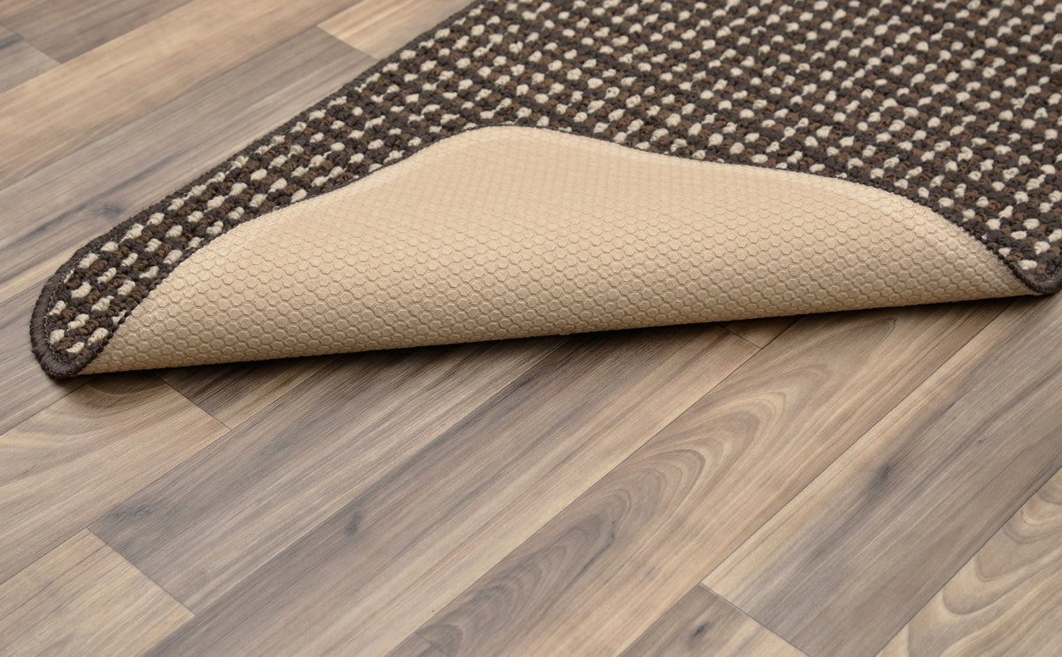 Brown Polka Dot Kitchen Mats, 24 in x 40 in, 2 Pieces Q938