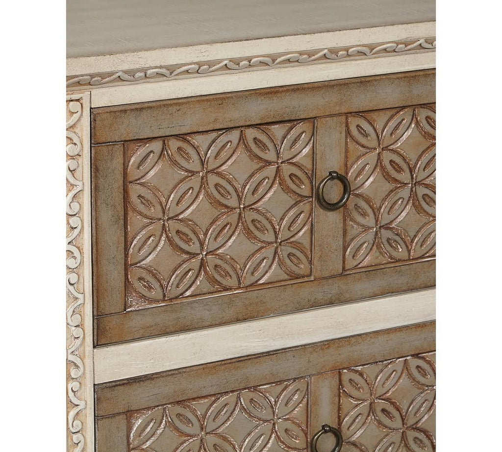 Carved Front Accent Chest D79315