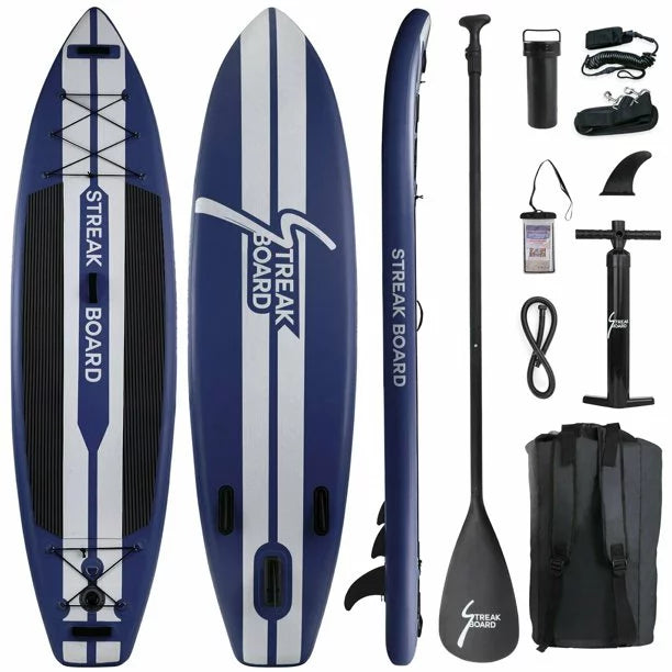 11FT Inflatable Stand Up Paddle Board with Paddle and Hand Pump O242