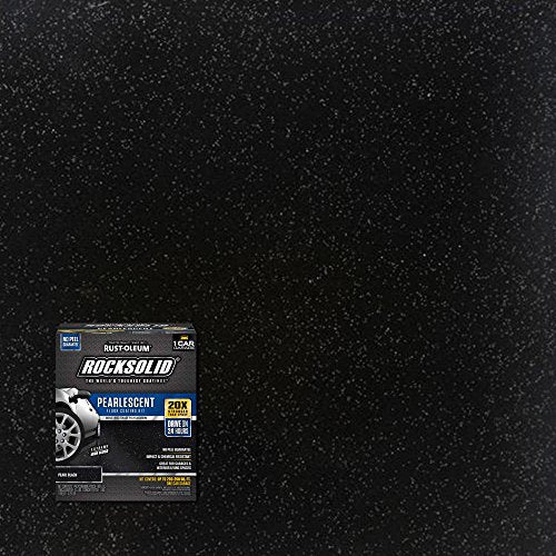1 Car Garage Floor Coating Kit Pearl Black E5567